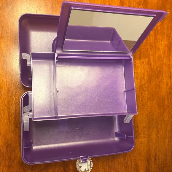 Caboodles Liquid‎ Metallic 2622 Purple GLITTER Makeup Case Organizer hard2find - Picture 7 of 10